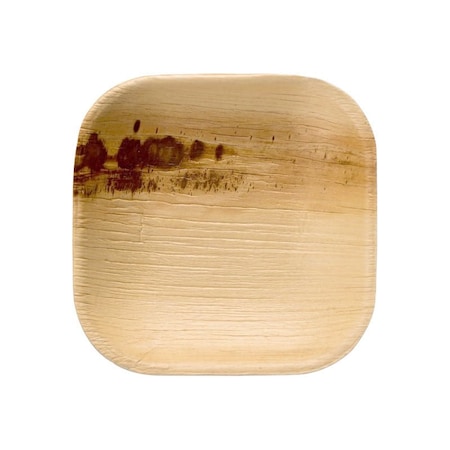 Smarty Had A Party 4" Square Palm Leaf Eco Friendly Disposable Pastry Plates (100 Plates), 100PK 4674S-CASE